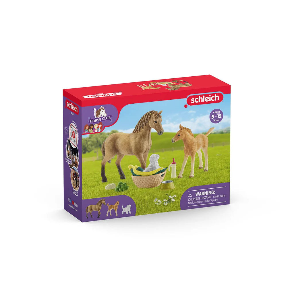 Schleich Horse Club Sarah's Baby Animal Care 42432