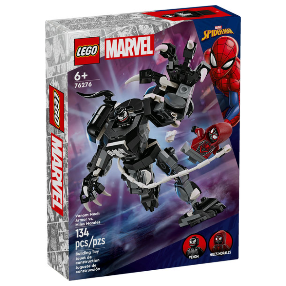 Lego Super Heroes Venom Mech Armor vs. Miles Morales