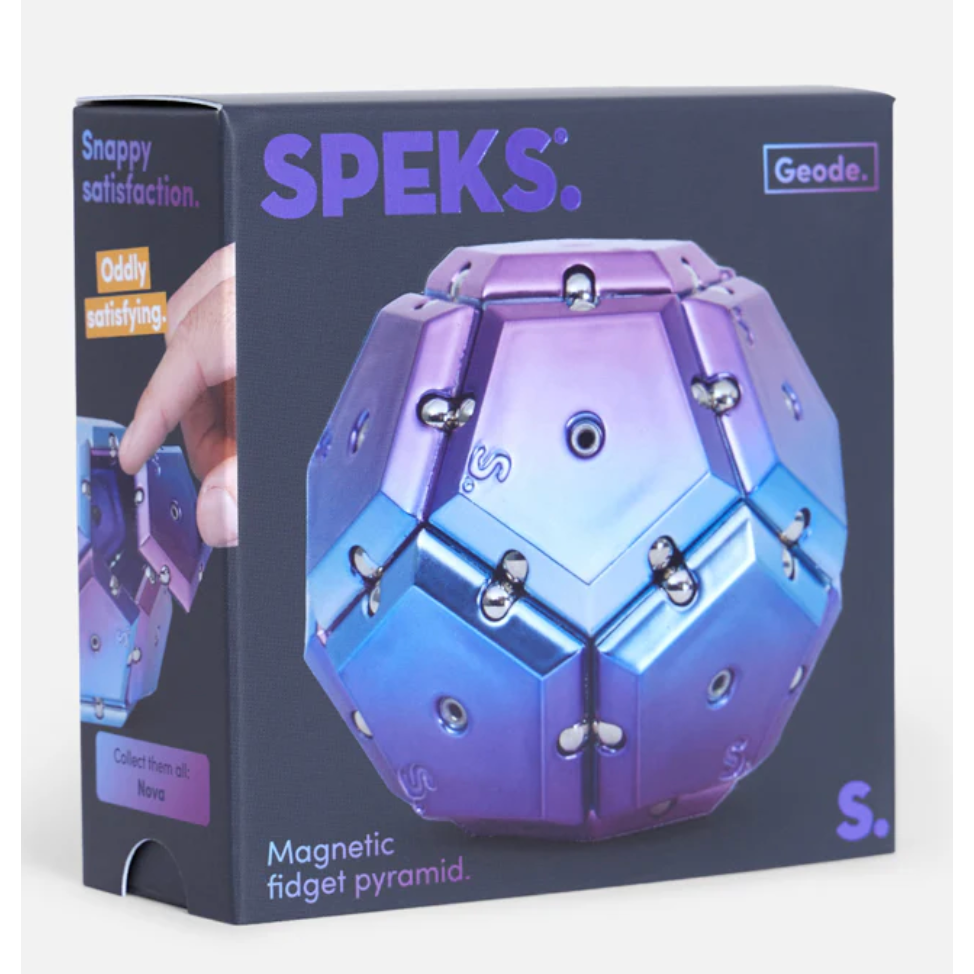 Speks - Geode Chrome Magnetic Fidget Sphere