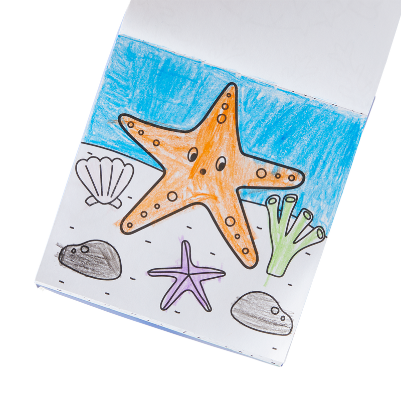 Ooly Carry Along Crayon and Colouring Book Kit - Sea Life