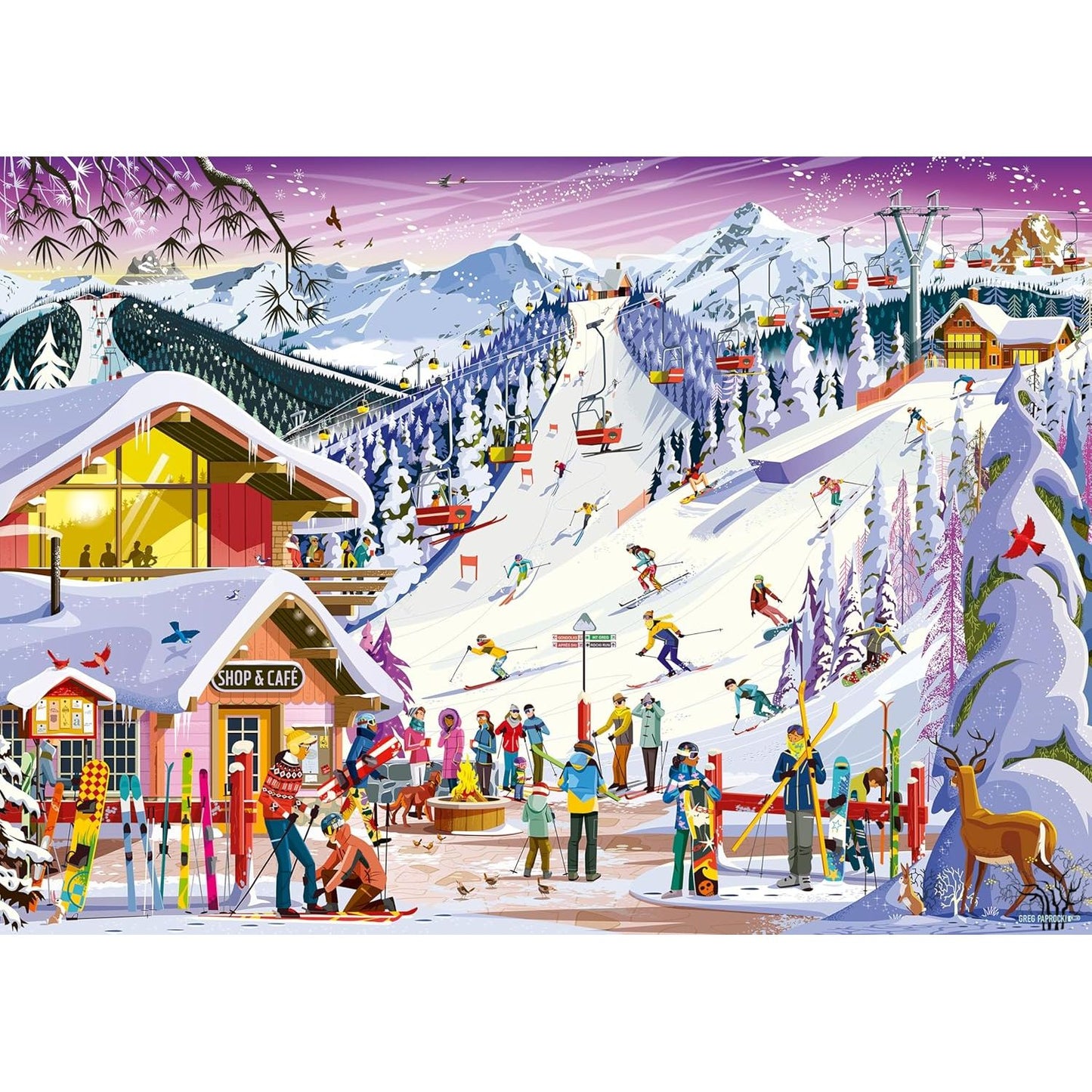 Ravensburger Slopeside Spirit 1000 Piece Puzzle
