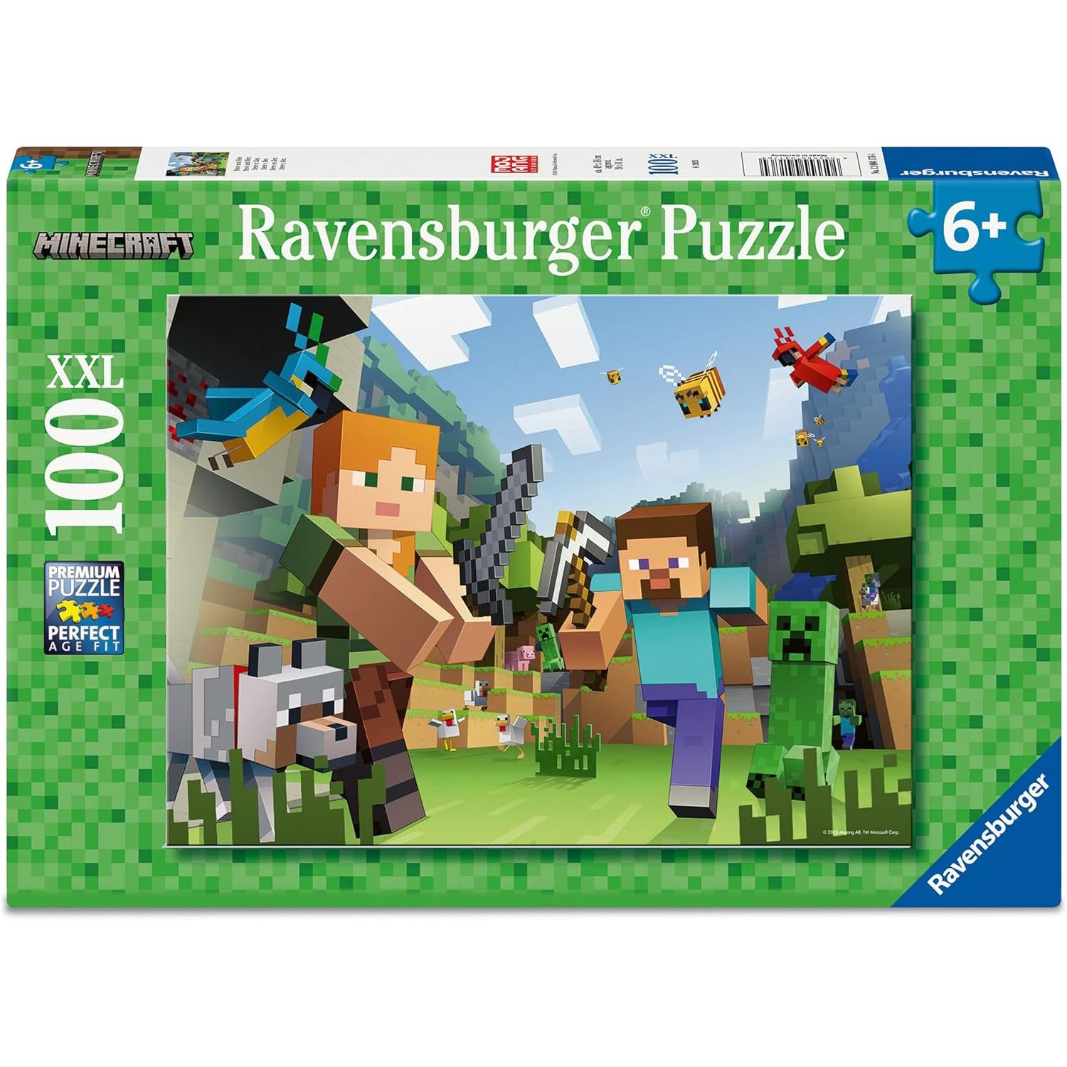 Ravensburger Minecraft Steve And Alex 100 Piece Puzzle