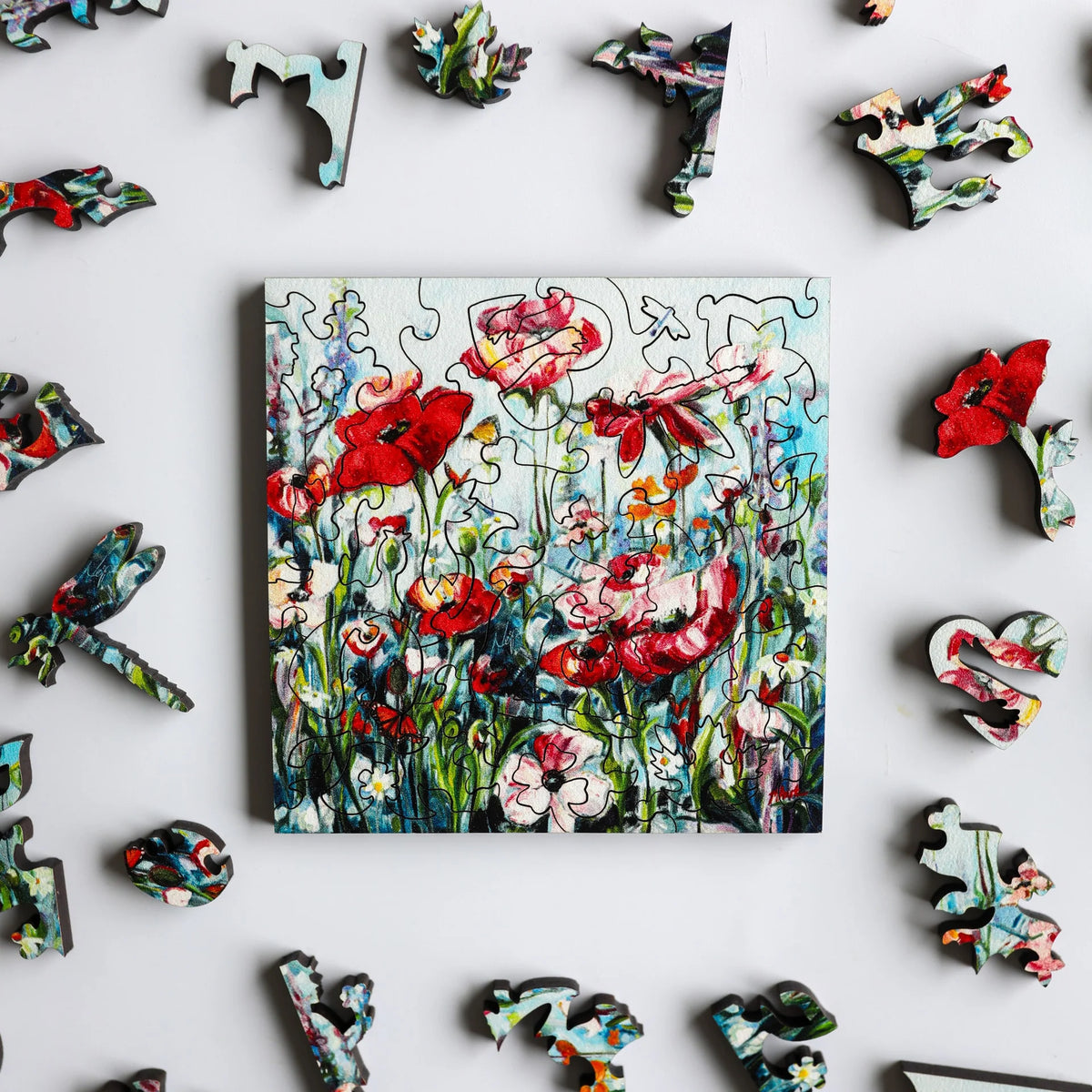 Stump Craft Wooden Puzzle - Blooming Hope by Michelle Austen