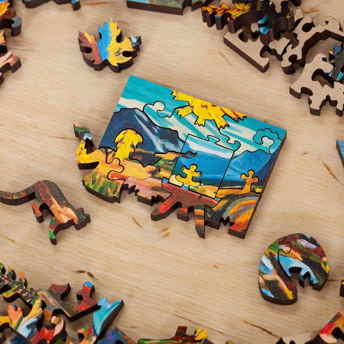 Stump Craft Wooden Puzzle - Larch Valley by Alison Philpotts