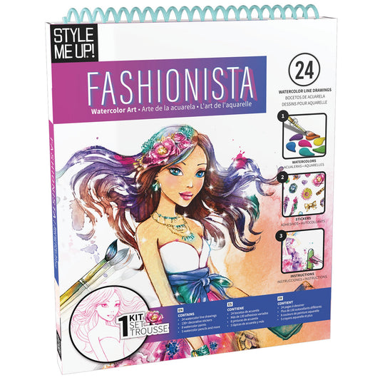 Style Me Up! Fashionista Watercolor Art
