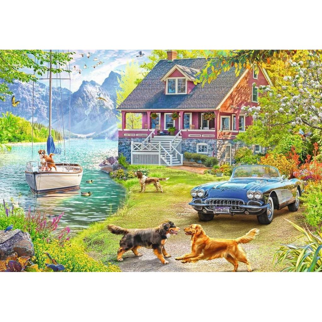 Ravensburger Summer Lake House 200 Piece Puzzle