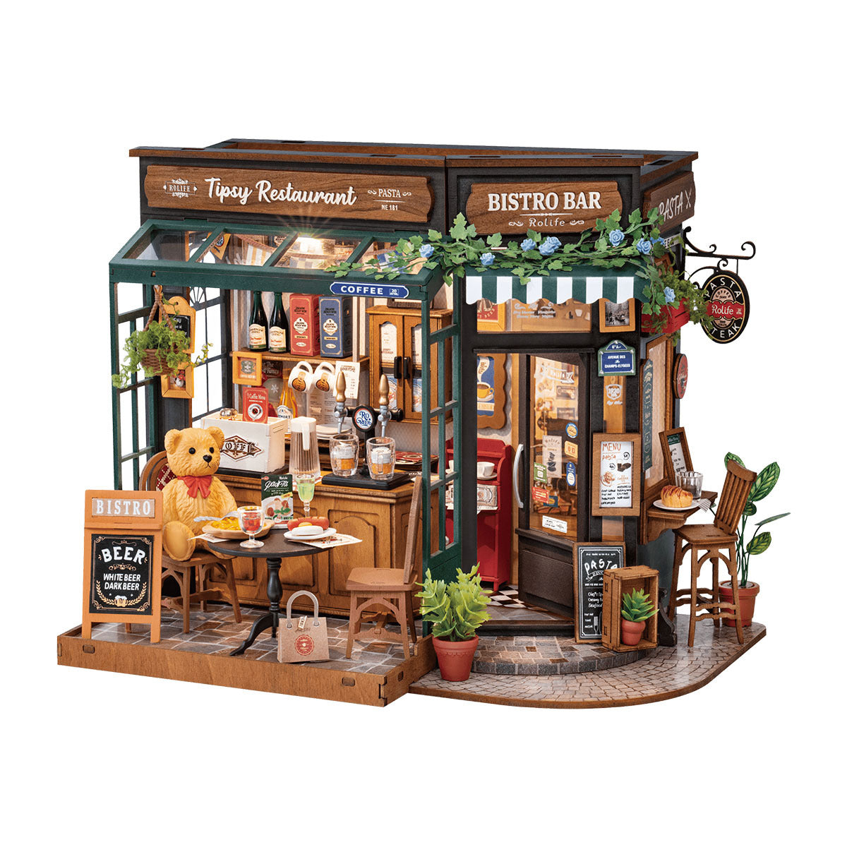 Rolife DIY Miniature House Tipsy Restaurant