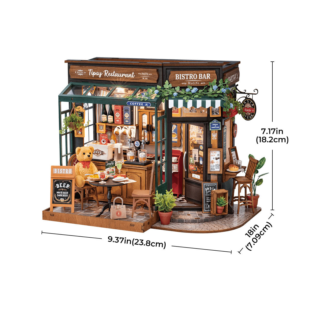Rolife DIY Miniature House Tipsy Restaurant