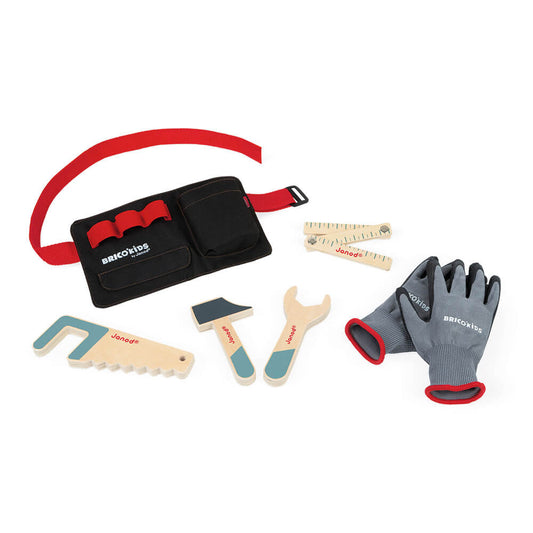 Janod Brico' Kids Tool Belt and Gloves