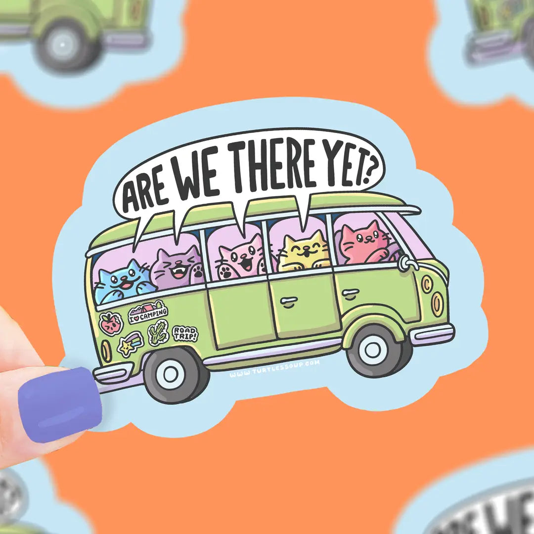 Turtle's Soup Are We There Yet? Vinyl Sticker