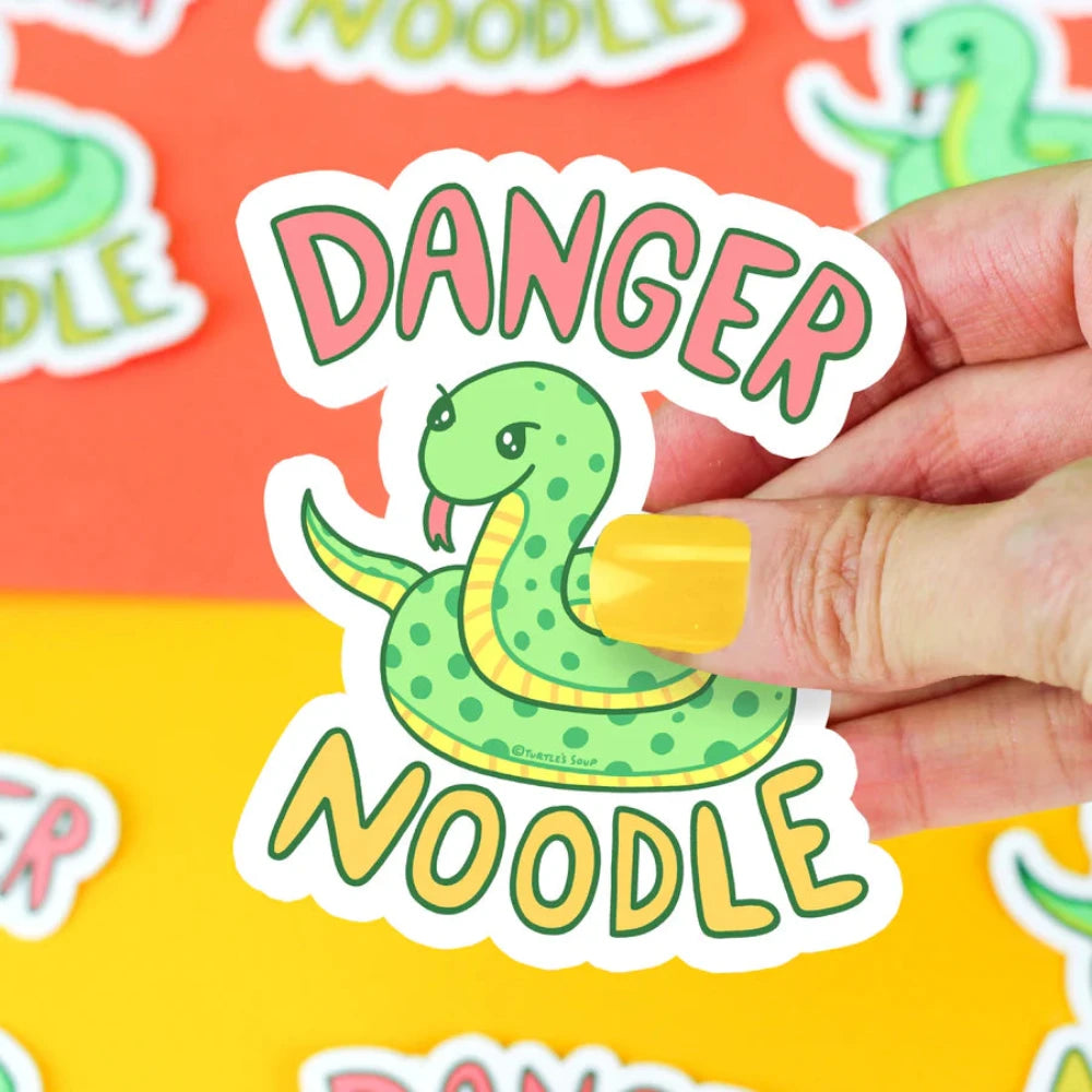 Turtle's Soup Danger Noodle Vinyl Sticker