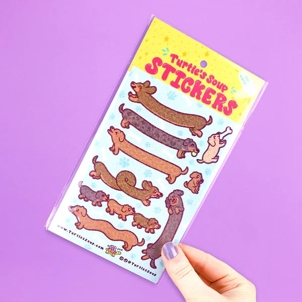 Turtle's Soup Long Dogs Sticker Sheet