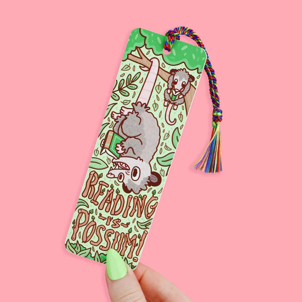 Turtle's Soup Reading Is Opossum Bookmark