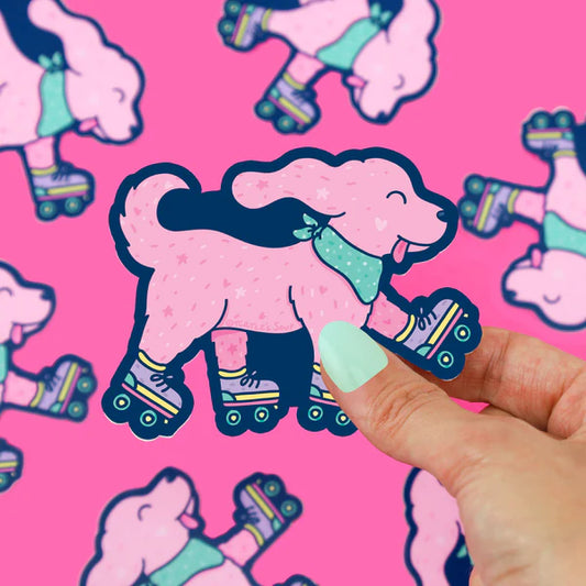 Turtle's Soup Skating Puppy Vinyl Sticker