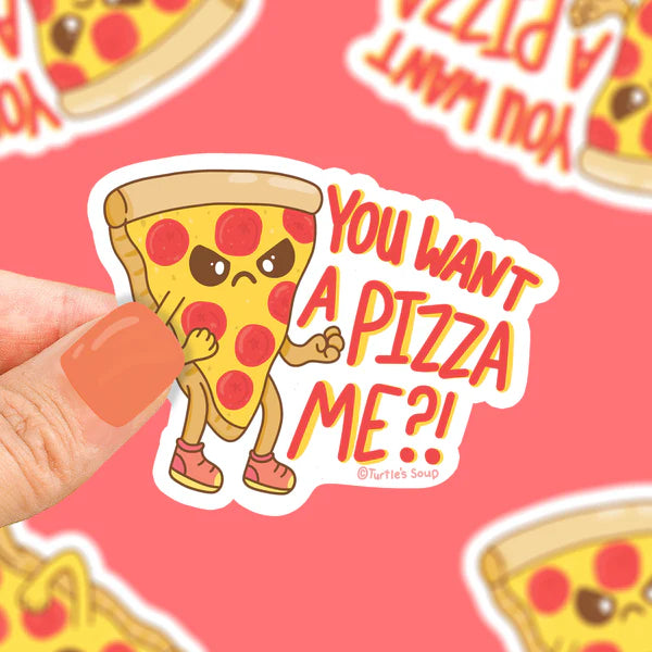 Turtle's Soup You Want A Pizza Me? Vinyl Sticker