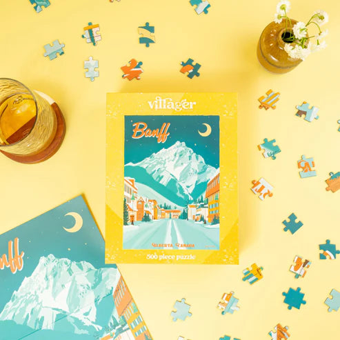 Villager Puzzles Banff Moonlight 500 Piece Puzzle