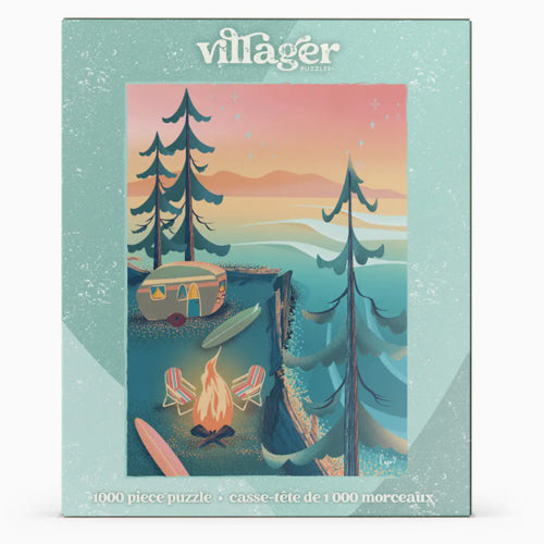 Villager Puzzles Coastal Camping 1000 Piece Puzzle