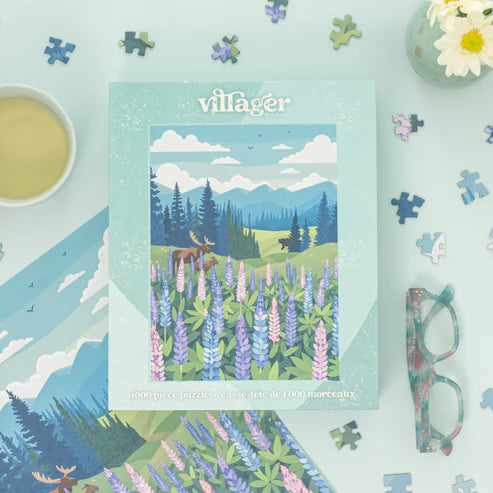 Villager Puzzles Lupines Meadow 1000 Piece Puzzle