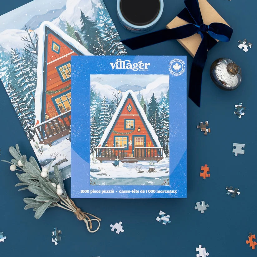 Villager Puzzles Midwinter Retreat 1000 Piece Puzzle