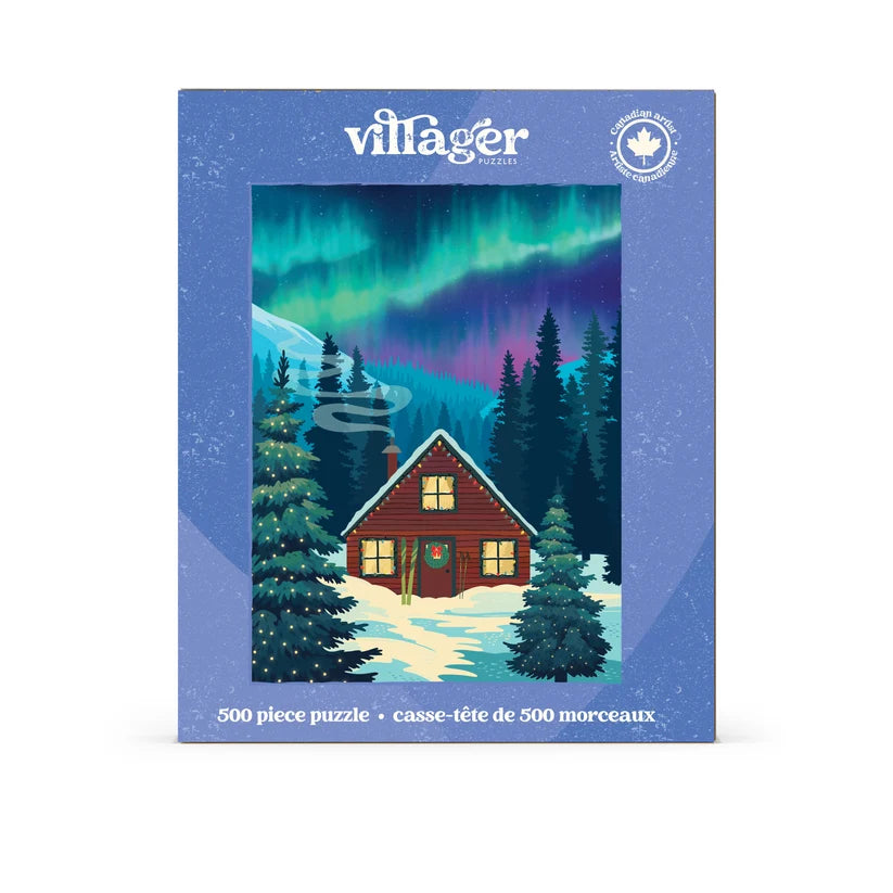 Villager Puzzles Northern Cabin 500 Piece Puzzle