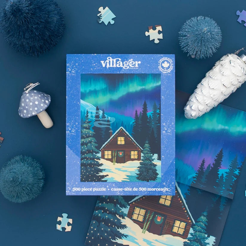 Villager Puzzles Northern Cabin 500 Piece Puzzle