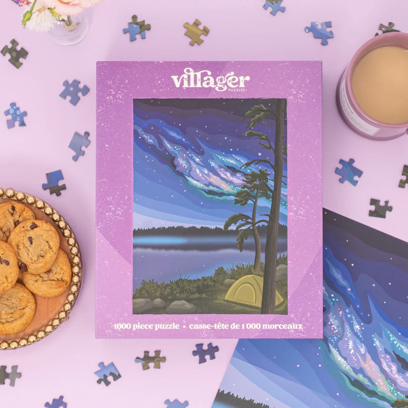 Villager Puzzles Northern Camping 1000 Piece Puzzle