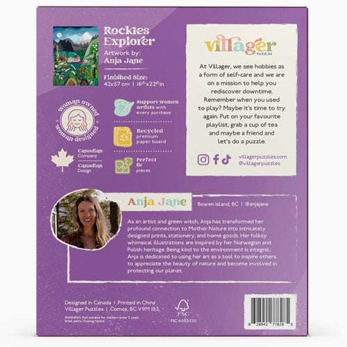 Villager Puzzles Rockies Explorer 500 Piece Puzzle