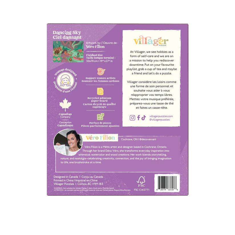 Villager Puzzles Dancing Sky 1000 Piece Puzzle