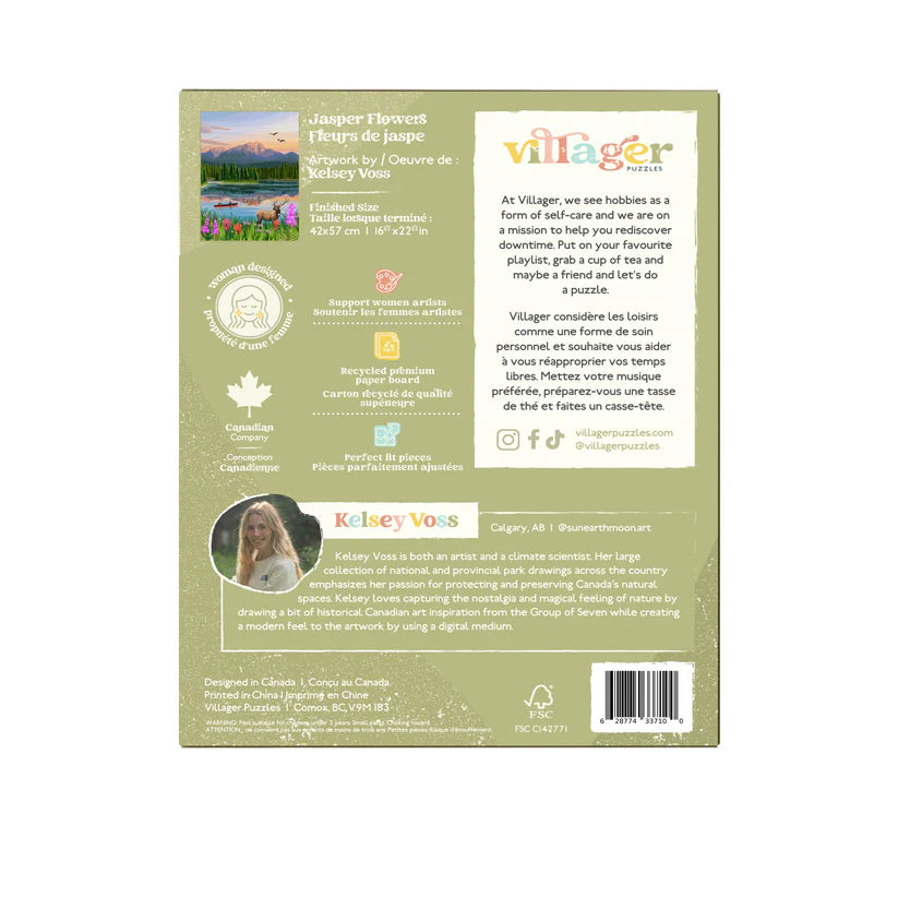 Villager Puzzles Jasper Flowers 500 Piece Puzzle