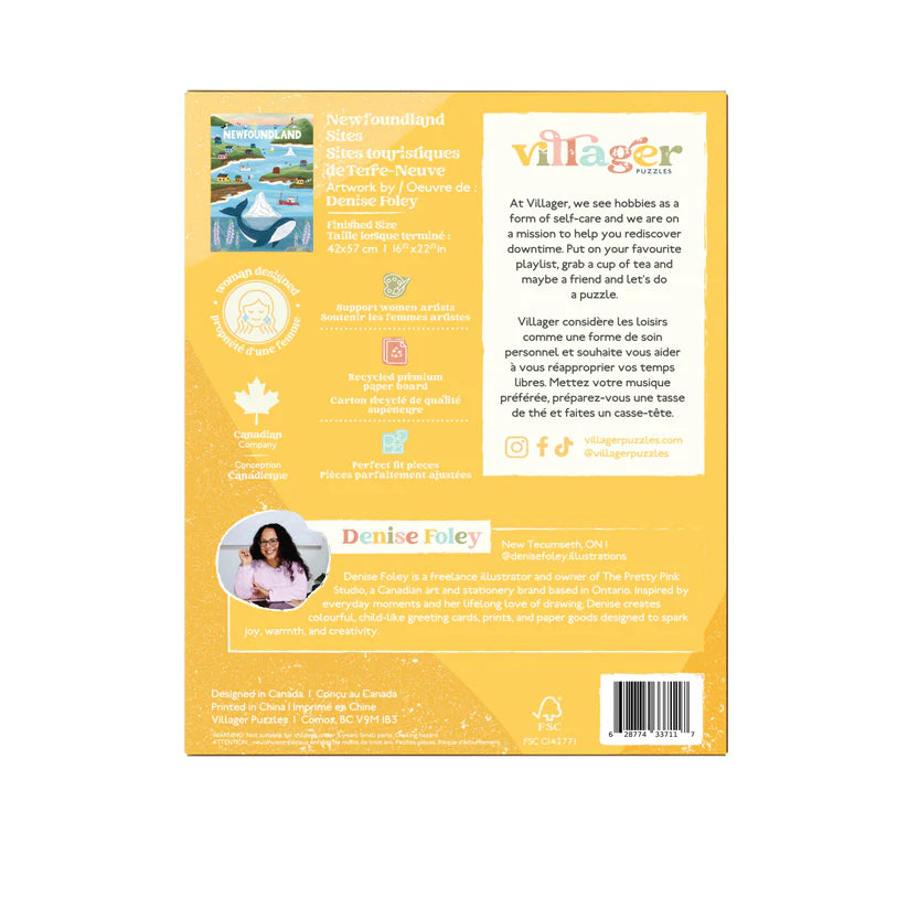 Villager Puzzles Newfoundland Sites 500 Piece Puzzle