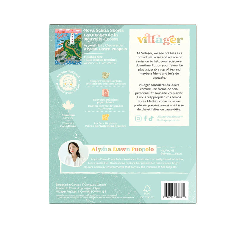 Villager Puzzles Nova Scotia Shores 500 Piece Puzzle