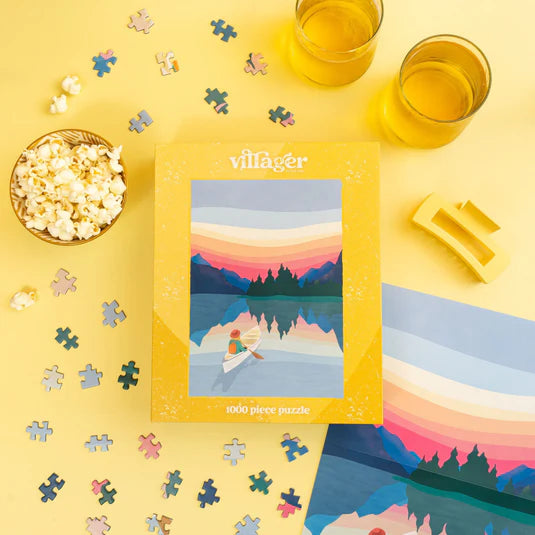 Villager Puzzles Sunrise Paddle 1000 Piece Puzzle