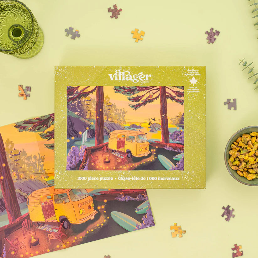 Villager Puzzles Twilight Campsite 1000 Piece Puzzle