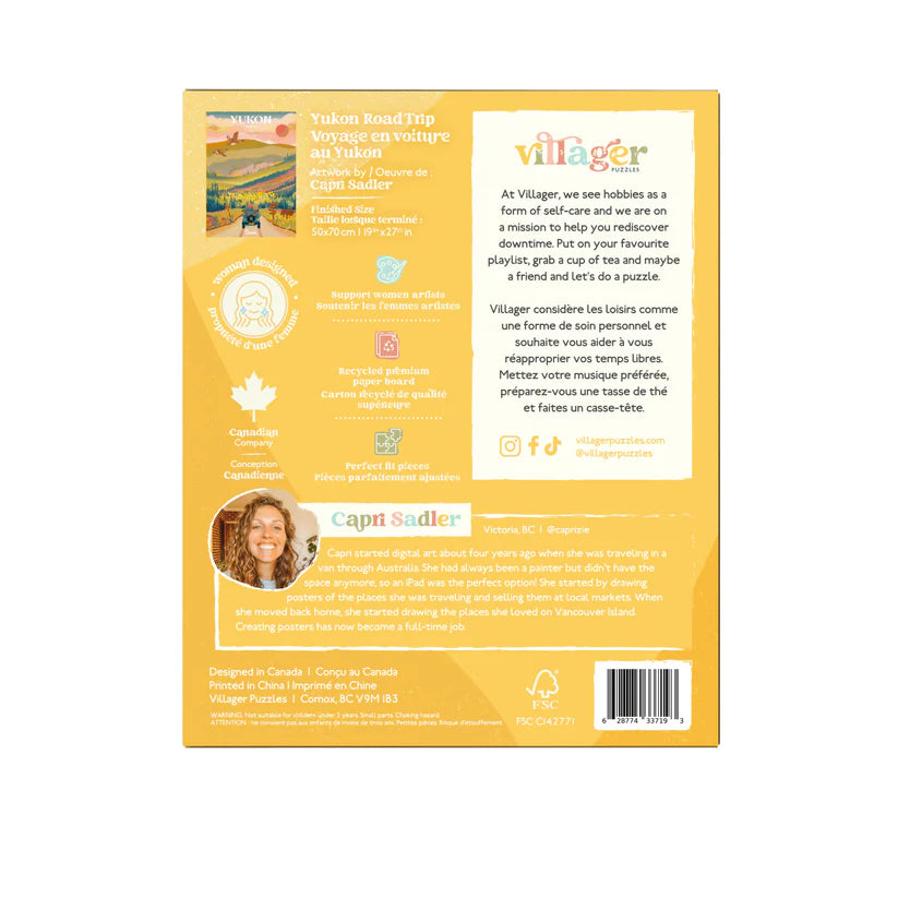 Villager Puzzles Yukon Road Trip 1000 Piece Puzzle