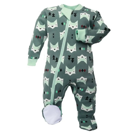 ZippyJamz Quite Fox Organic Cotton Sleepers