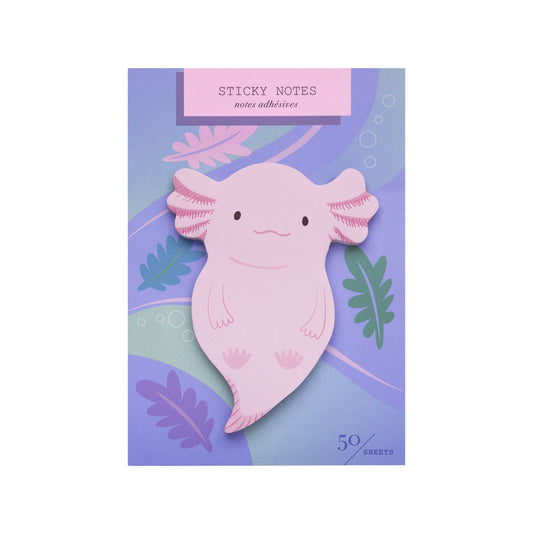 Girl of All Work Axolotl Sticky Notes