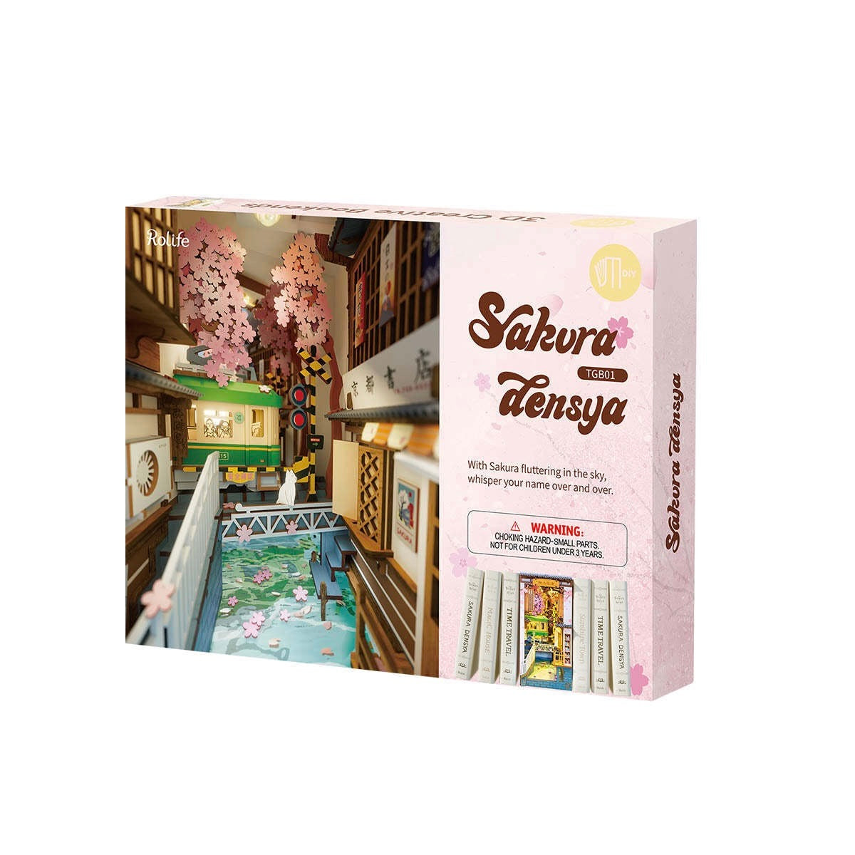 Rolife DIY Book Nook & Wonderland Sakura Densya