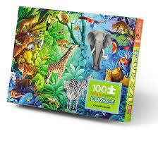 Crocodile Creek Jungle Paradise 100 Piece Puzzle