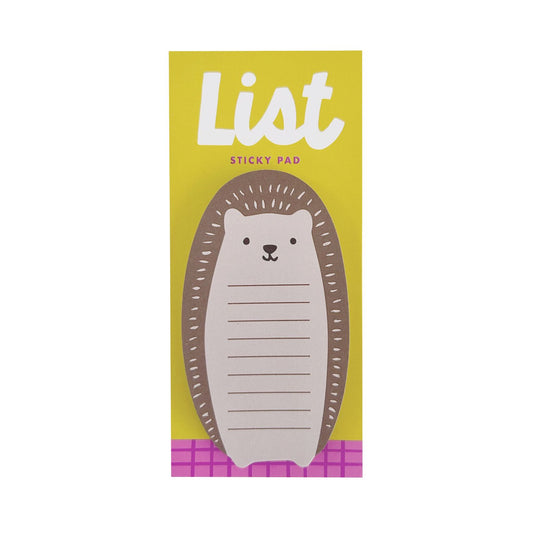 Girl of All Work Hedgehog List Sticky Pad