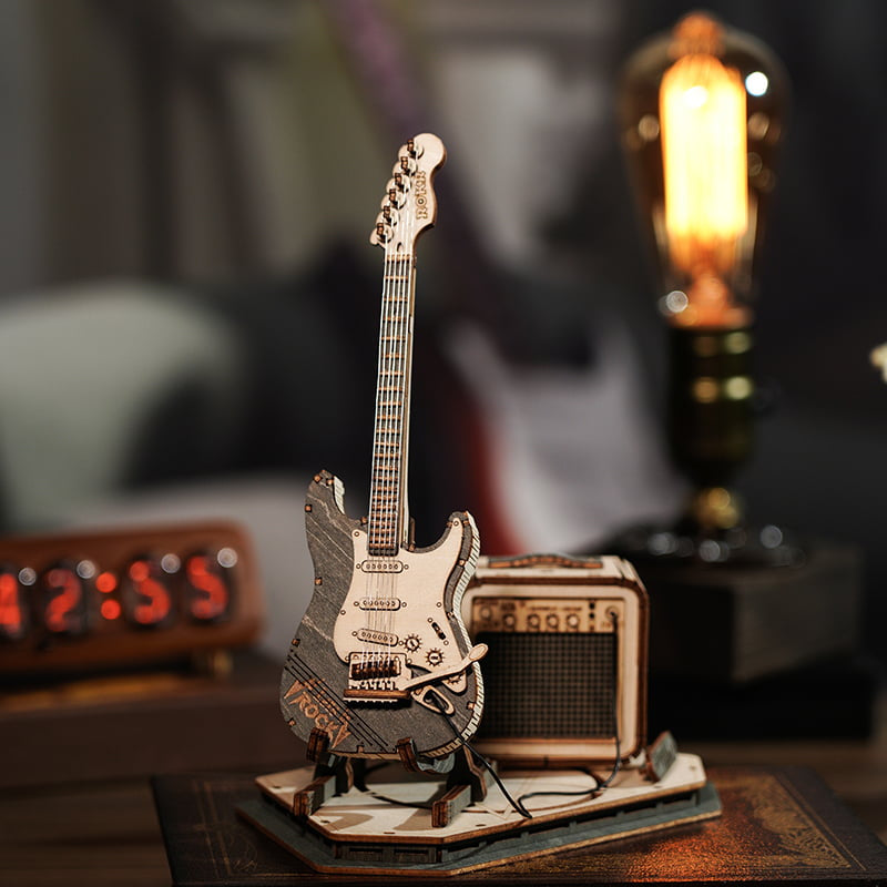 ROKR Electric Guitar 3D Wood Puzzle