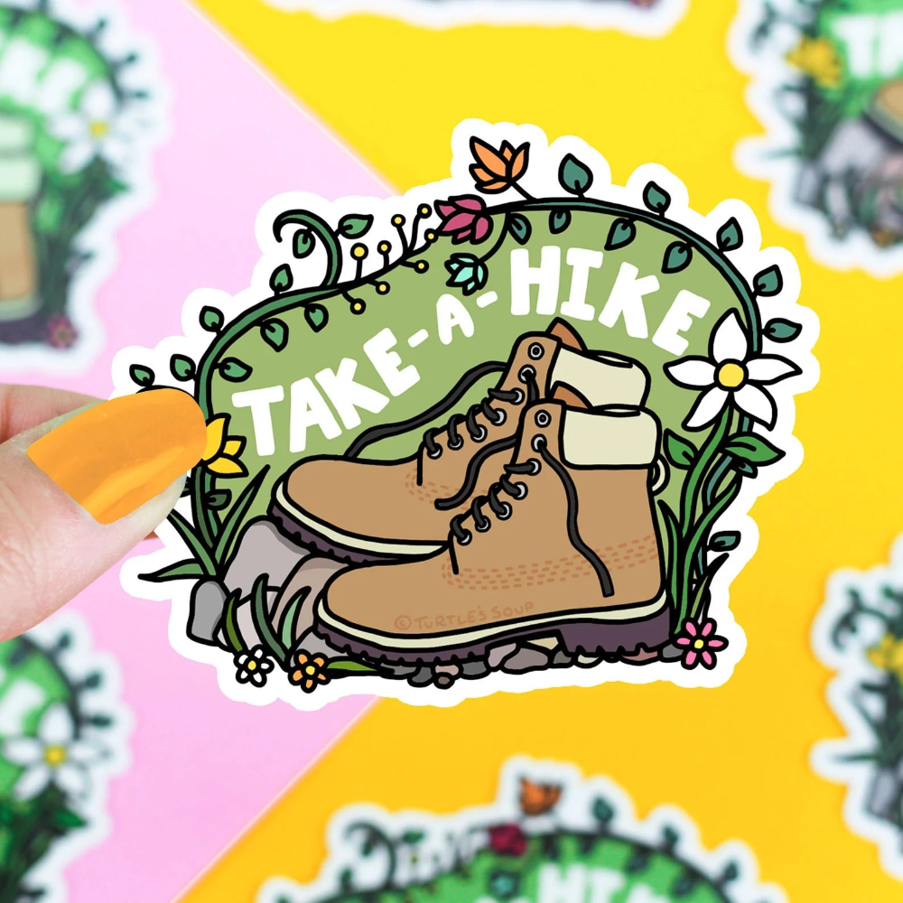 Turtle's Soup Take A Hike Vinyl Sticker