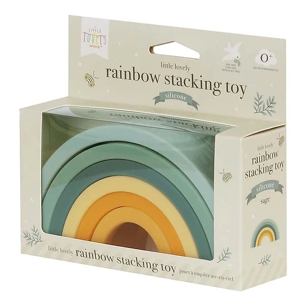 A Little Lovely Rainbow Stacking Toy - Sage