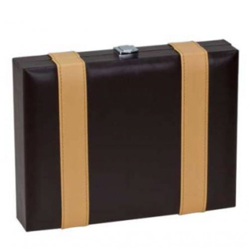 Backgammon - 9" Brown Leatherette