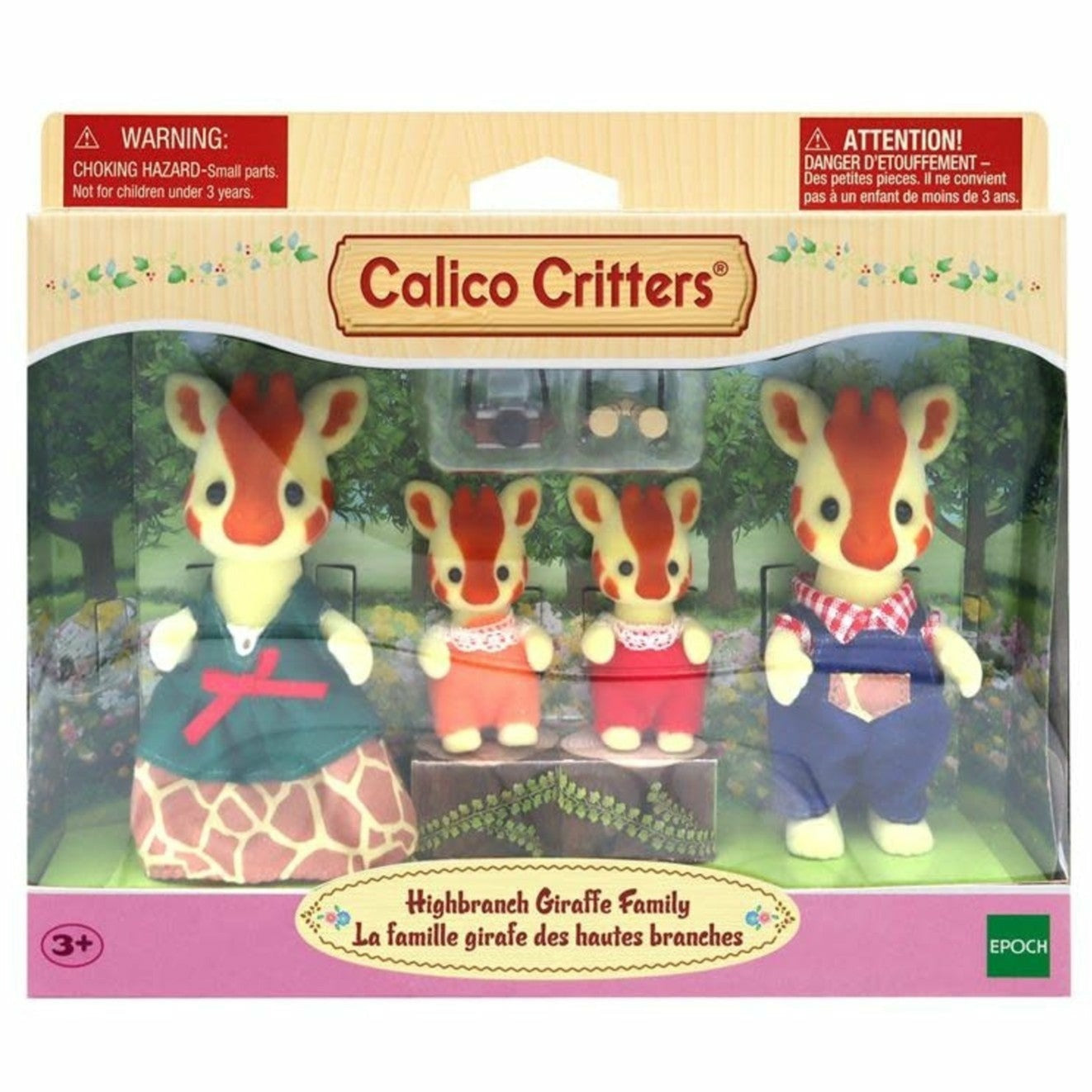 Calico Critters Highbranch Giraffe Family