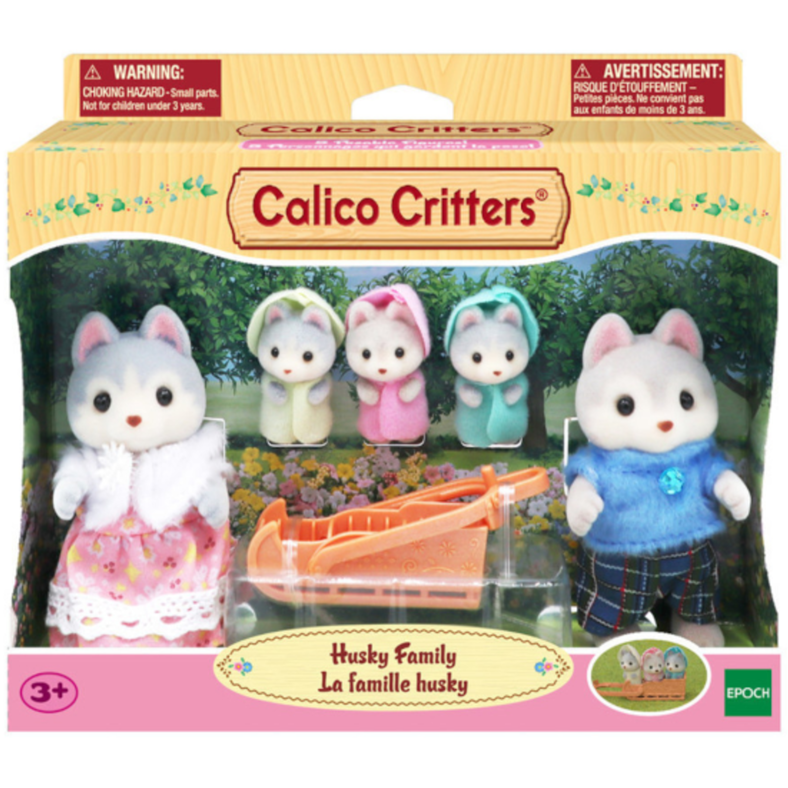 Calico Critters Husky Family