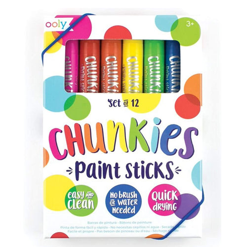 Ooly Chunkies Paint Sticks - Set of 12