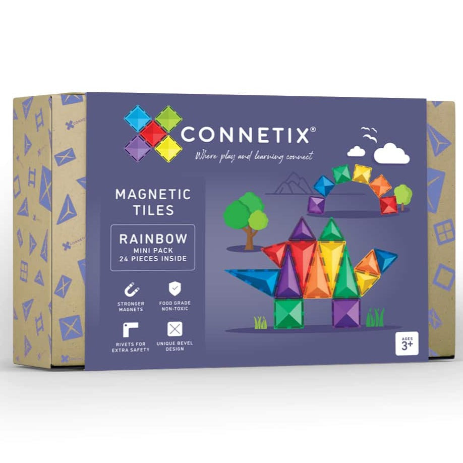 Connetix 24 Piece Rainbow Mini Pack