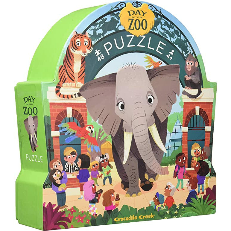Crocodile Creek Day At The Zoo 48 Piece Puzzle