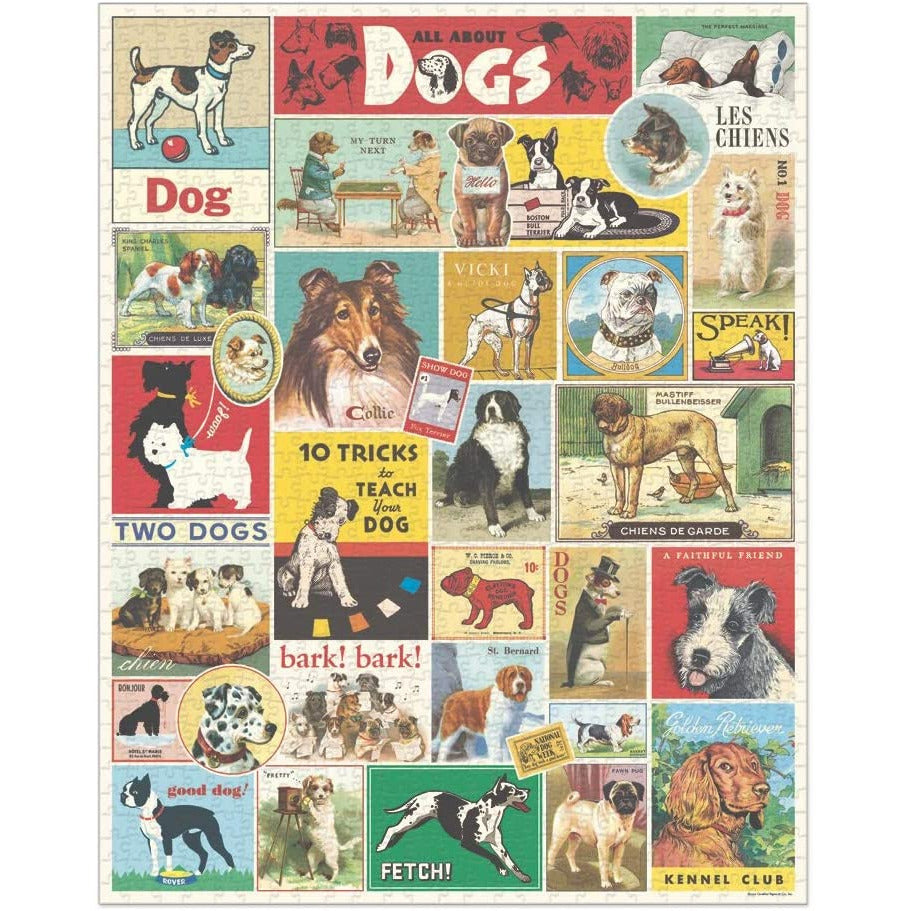 Cavallini & Co. - Dogs 1000 Piece Puzzle