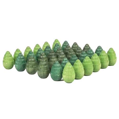 Grapat Wood Mandala Trees Greens 36 Pieces